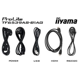 IIYAMA TF6539AS-B1AG 163.9cm(64.5") 4K Ultra HD IPS LED Touchscreen 3840x2160 24/7 2xHDMI+DP