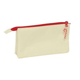 Safta Portatodo Triple Osito Beige Felices Fiestas 22x12x3cm