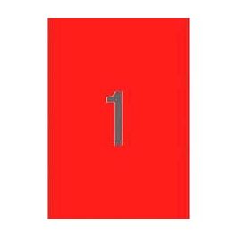 Apli Etiquetas Adhesivas C-Rectos 210x297 mm Rojo Fluorescente Pack 20 Hojas Precio: 11.68999997. SKU: S8400923