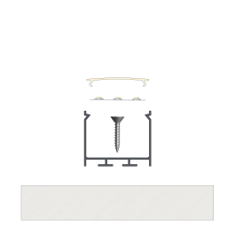 KIMERA Perfíl Aluminio NORS Anodizado Negro con Difusor Opal, Tapones y Clips Sujeción 2,02M