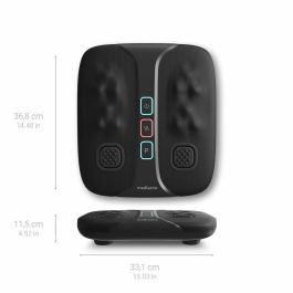 Medisana Masajeador Energizante de Pies y Piernas LM 100, Shiatsu + Vibración, 2 Intensidades, Calor, Negro