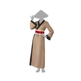 Disfraz Kimono China Marrón para Mujer Adulto con Vestido y Cinturón, Talla XS-S. Ideal para Fiestas Temáticas Países del Mundo Disfraz Kimono China Marrón para Mujer Adulto con Vestido y Cinturón, Talla XS-S. Ideal para Fiestas Temáticas Países del Mundo