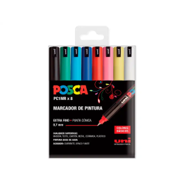 POSCA Marcador PC-1MR-8C-8U Estuche Basic - 8 Unidades Precio: 17.5000001. SKU: B13NGWRESP
