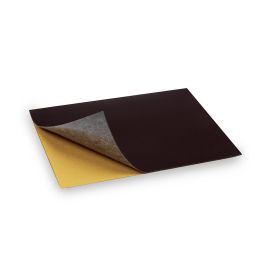 Inofix Lámina magnética autoadhesiva 100x85mm, fuerza 24g/cm², flexible, fácil de cortar, ideal para organizar y señalizar en negro