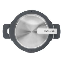 Zwilling 66870-005 Simplify Juego de Ollas 5 Piezas Acero Inoxidable Negro Plata Apto Lavavajillas Horno Hasta 180°C