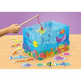 Schmidt Spiele Juego de Mesa Pesca con Caña - Atrapa Peces y Criaturas Marinas sin Mirar