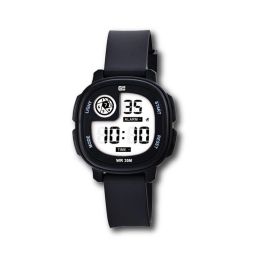 G&B TIME Reloj LCD Cadete Cuadrado Curvo con Luz LED Blanca, Referencia: c/e