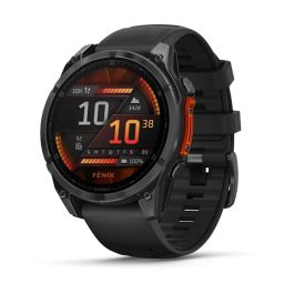 Garmin Fenix 8 Smartwatch GPS WiFi 1.4" AMOLED 454x454 Píxeles Táctil 47mm Negro 32GB Resistente al Agua 40m