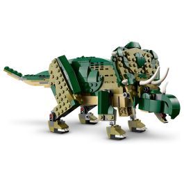 Lego 31151 T-Rex 3 en 1: Dinosaurio de juguete Triceratops o Pterodáctilo