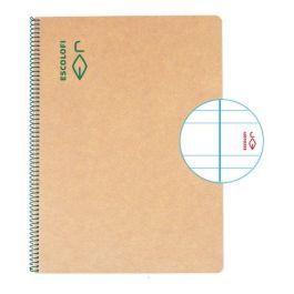 Bloc Escolofi Green Tapa Dura A4 50H Pauta 3,5 80G Reciclado Con Margen Verde 5 unidades Precio: 26.49999946. SKU: B1HM24APA2