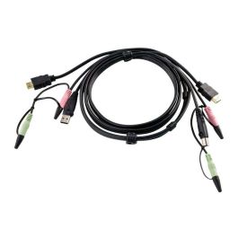 Aten 1.8m HDMI KVM Cable, USB A/B, 2x Audio Plug, Black Aten 1.8m HDMI KVM Cable, USB A/B, 2x Audio Plug, Black Precio: 33.4999995. SKU: B12WJJXJ9Y