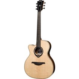 LAG Guitarra Acústica Auditorium Hyvibe H2 30 A/E Cutaway para Zurdos