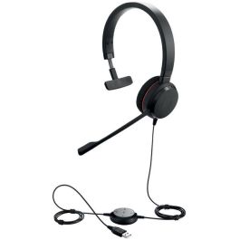 Jabra EVOLVE 20 UC Stereo Auricular Monoaural con Cable USB Profesional Micrófono Cancelación de Ruido para Softphone VoIP