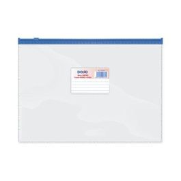 Dosier Sobre Dohe Zipper Fº Apaisado Pvc Trasparente/Azul 24 unidades Precio: 27.50000033. SKU: BIX99470