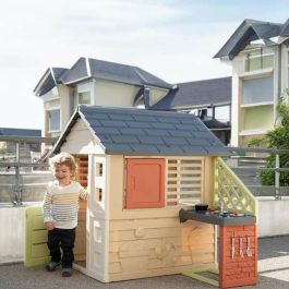 Smoby S.Life: Kit de Juegos Nature con Cocina Infantil para Niños +3 Años, Incluye Casa y 17 Accesorios de Plástico.