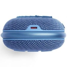 JBL JBLCLIP4ECOBLU Altavoz Portátil Bluetooth Clip 4, 5W, Sonido Pro Original, Mosquetón Integrado, Resistente Agua/Polvo, 10 Horas, Azul