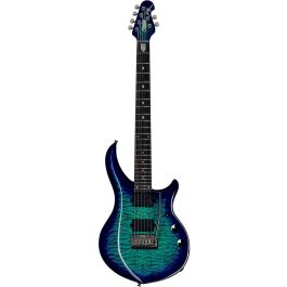 Sterling Guitarra Eléctrica Majesty Maj200X Qm/E John Petrucci DiMarzio Neck-Through Cerulean Paradise