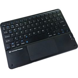 Conceptronic TOBIN01BES Teclado Inalámbrico Bluetooth 5.4 con Teclado QWERTY Español para Windows, Mac, iOS, Android - Negro
