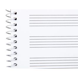 Liderpapel Bloc música pentagrama 3mm folio apaisado 100 g/m2 20 hojas