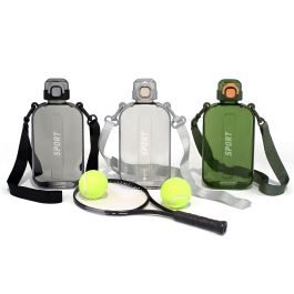 Inde Botella de Agua Deportiva c/Colgador 750 ml, Botella Reutilizable con Arnés, 21.8 cm (12 Unidades)