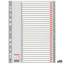 Separadores Esselte 1-31 Numerado Gris A4 31 Hojas (10 Unidades) Precio: 87.78999999. SKU: S8424343