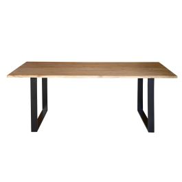 Giner y Colomer Mesa Comedor Acacia Natural con Patas de Hierro Negro Precio: 677.5879. SKU: B1GVRT3WCC
