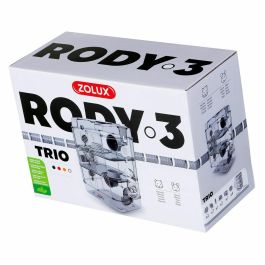 Zolux Jaula Rody3 trio ZOL3336022060225 de 3 niveles para hámsteres, ratones y jerbos - L 41 x P 27 x H 53 cm - Blanco