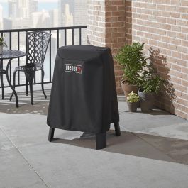 Weber 7198 Funda Protectora Premium Negra para Barbacoas Eléctricas Lumin / Lumin Compact con Soporte