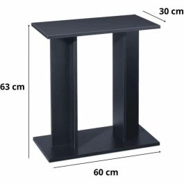Ciano Armario Soporte para Acuario de 54 Litros y 60 cm de Longitud, Mueble Negro de Melamina 60x30x63cm Ciano Armario Soporte para Acuario de 54 Litros y 60 cm de Longitud, Mueble Negro de Melamina 60x30x63cm