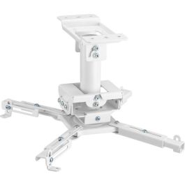Vivolink Soporte Techo Proyector Profesional hasta 35 kg, 255 mm, Rotación 360°, Blanco