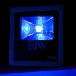 Foco Proyector LED 10W 800Lm IP65 Mando a Distancia RGB 40.000H HX-FL10-RGB para Interiores y Exteriores