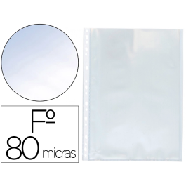 Q-connect Fundas Multitaladro Cristal Folio 16 Taladros 80 Micras Caja 100 Unidades Precio: 10.50000006. SKU: B1EA5W5326