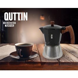 Quttin Cafetera Inducción 9 Servicios Acero Inoxidable/Aluminio Negra - 11.7 x 20.7 x 19 cm (6 Unidades)