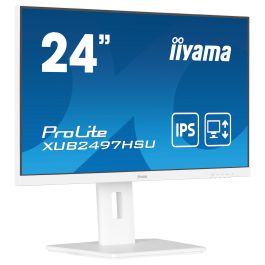 iiyama ProLite XUB2497HSU-W2 Monitor 23.8 Pulgadas Full HD IPS 1ms 100Hz HDMI DisplayPort USB VESA Altura Ajustable Blanco