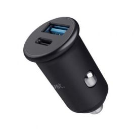 Trust 25197 Cargador de Coche Maxo 38W con 1xUSB-C y 1xUSB-A. Carga Rápida PD, QC 3.0 para Móvil, Tablet, Portátil.