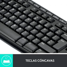 Logitech Combo Teclado/Ratón Inalámbrico Multimedia MK270 920-004513 - Diseño Ergonómico y Largo Alcance