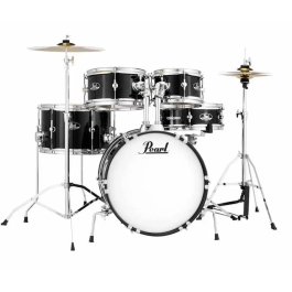 Pearl Batería Roadshow Junior Rsj 1610Bx/0805/10550/1308+1204 & Hw / Platos - Jet Black Pearl