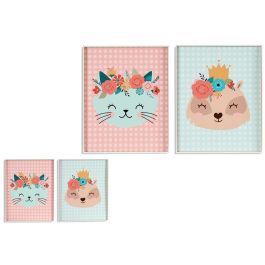 Cuadro Infantil Animales Con Flores 40X50Cm Surtidos Giftdecor (2 Unidades) Precio: 30.50000052. SKU: B1DL4Z9CZC