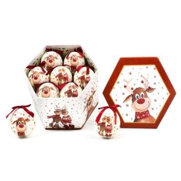 DKD Home Decor Adornos Colgantes Navidad Tradicionales Multicolor PVC - Set 14 piezas, 21x15.5x24 cm