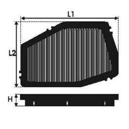 Green Filters Filtro Moto K2.90T K2.90T Alto Rendimiento