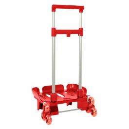 Safta Carro Portamochilas Plegable Triple Rueda Trolley Rojo 32x88x23,5 cm Safta Carro Portamochilas Plegable Triple Rueda Trolley Rojo 32x88x23,5 cm