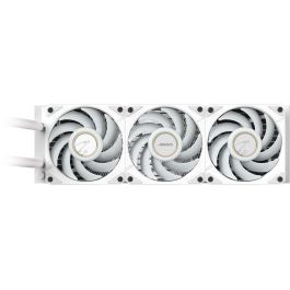 GIGABYTE AORUS WATERFORCEX II 360I AIO Refrigerador CPU Líquido - 3 Ventiladores ARGB 120mm - Pantalla LCD - Compatible Intel/AMD - Blanco