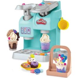 Hasbro F5836 Play-Doh Super Cafetería de Juguete con 8 botes plastilina y 20 accesorios para crear bebidas y postres, Edad +3 años