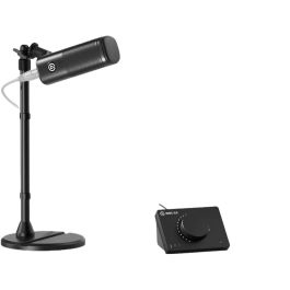 Elgato Wave DX Micrófono para PC Cardioide 50-15000 Hz 24 bit 96 kHz con Reducción de Ruido y Control de Volumen Giratorio