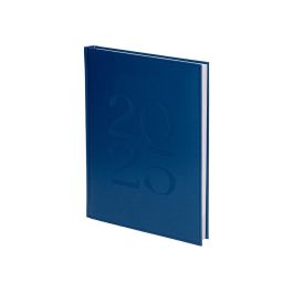 Agenda Encuadernada Liderpapel Creta 170x240 mm 2025 Dia Pagina Color Azul Papel 70 gr