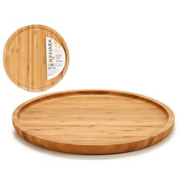 Kinvara Tabla Mediana Redonda Bambu Aperitivo 25 cm (Set de 12) Precio: 48.94999945. SKU: S3603039