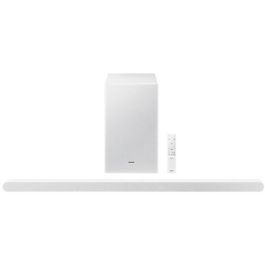 Samsung HW-S701D Barra de Sonido compacta 3.0 canales con subwoofer integrado y Dolby Atmos inalámbrico en blanco