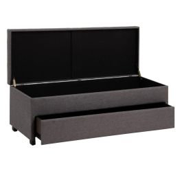 Baúl Tejido Sintético Madera 140 x 50 x 50 cm Baúl Tejido Sintético Madera 140 x 50 x 50 cm