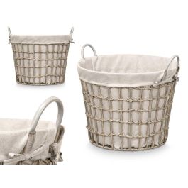 Cesto Redondo Asas Bajo Gris Kipit 47X41CM (6 Unidades) Precio: 85.49999997. SKU: B1EL9M498C