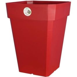 RIVIERA Maceta cuadrada de plástico Solilla - 49 x 49 x H 50 cm - 65 L - Rojo Precio: 39.58999968. SKU: B1F32HR2MD